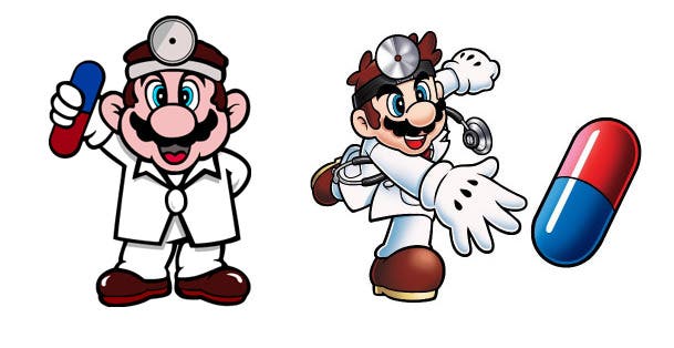Evolución del personaje de Dr. Mario desde su origen, hasta la actualidad.