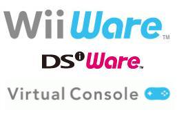 Wii-ware-logo, DSi-Ware-logo, Virtual Console logo