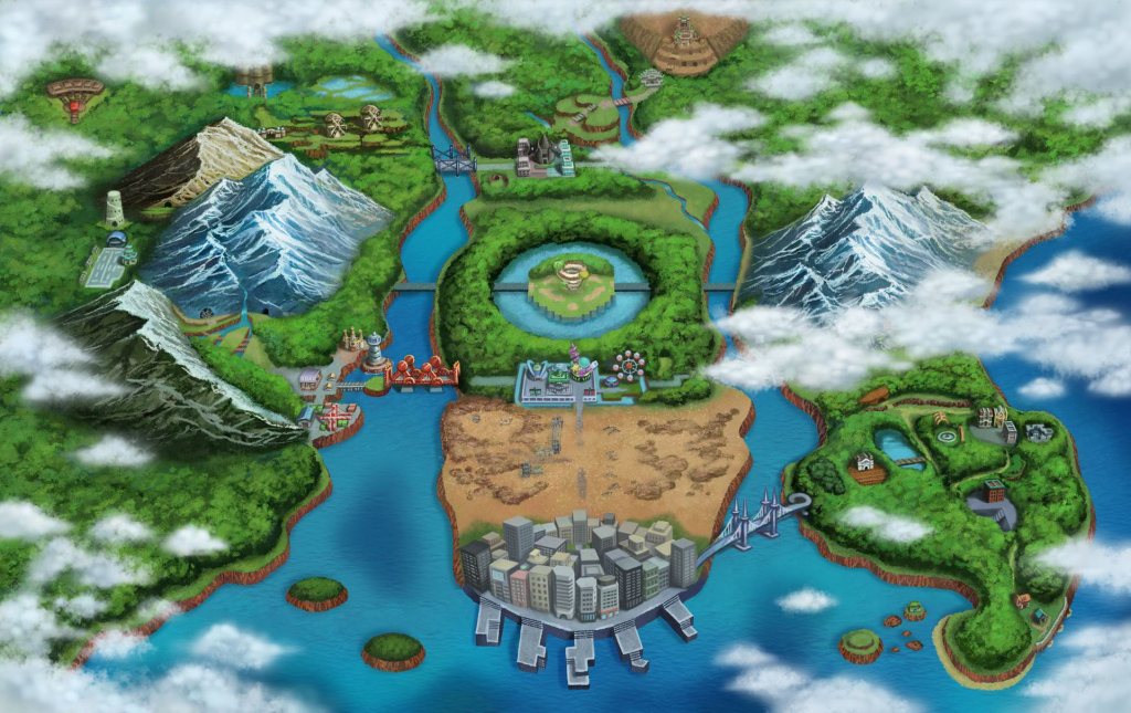 Las regiones de Johto y Teselia serían perfectas para el próximo juego de Pokémon