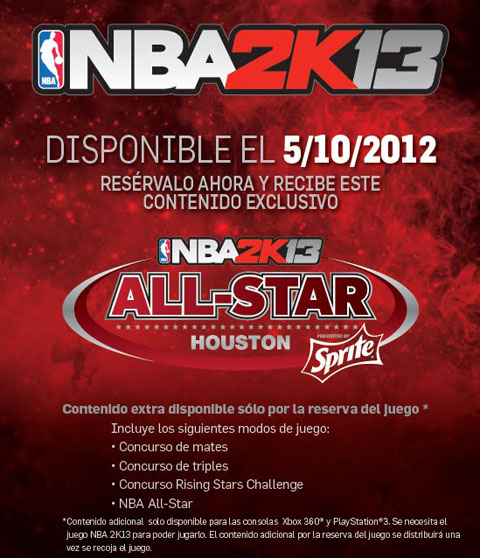 NBA 2k13 reserva