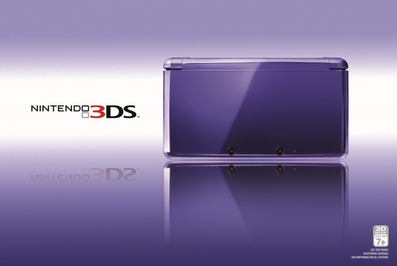 Nintendo 3DS Midnight Purple en América el 20 de Mayo