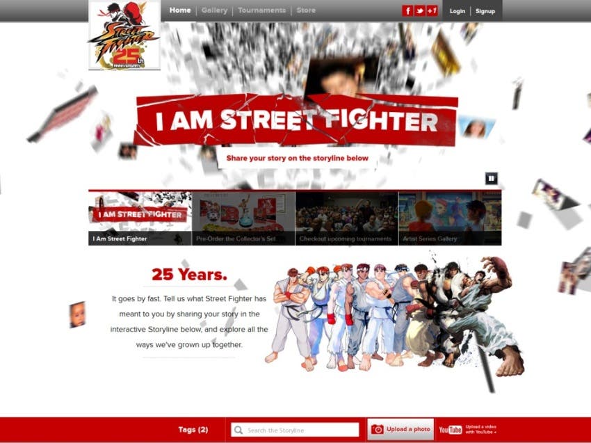 Capcom abre la web del 25 aniversario de Street Fighter