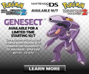 Genesect disponible para el lanzamiento de Pokémon Blanco y Negro 2