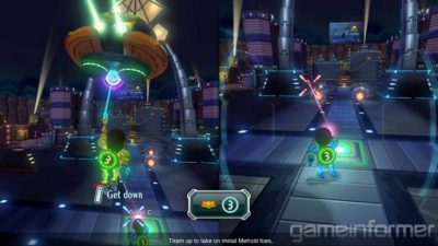 Algo de gameplay de Nintendo Land: Metroid Blast