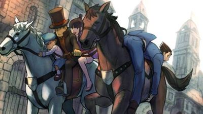 Carátula de Professor Layton vs Ace Attorney