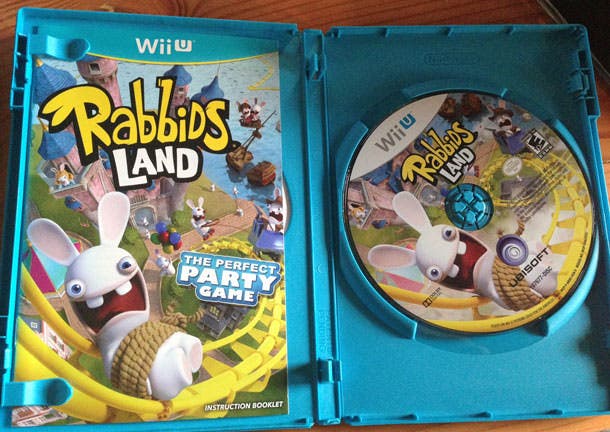 Rabbids Land para Wii U: imágenes de la caja y el disco