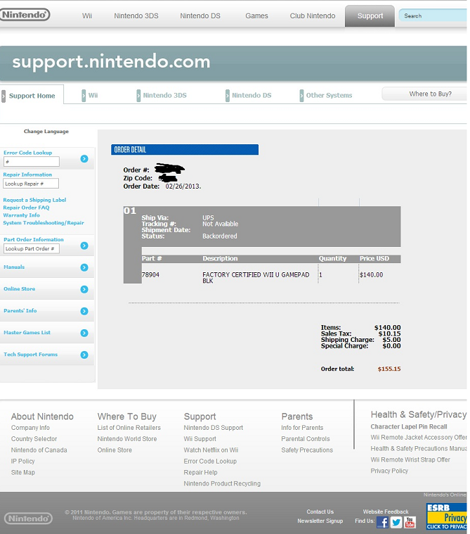 support nintendo