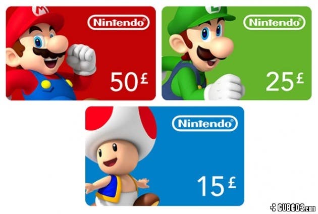 Llegan nuevas eShop cards de Nintendo