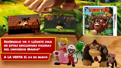 Reserva ya ‘Donkey Kong Country Returns 3D’ y llévate una figura exclusiva