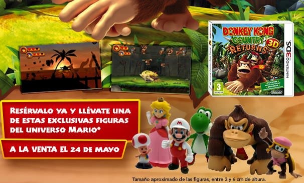 Reserva ya ‘Donkey Kong Country Returns 3D’ y llévate una figura exclusiva
