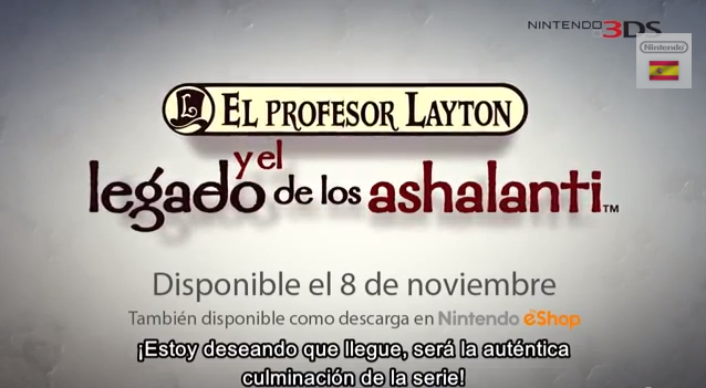 El 8 de noviembre empieza la despedida con ‘El Professor Layton y el Legado de los Ashalantis’