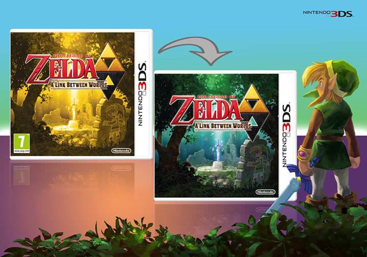 La carátula de ‘The Legend Of Zelda: A Link Between Worlds’ será reversible