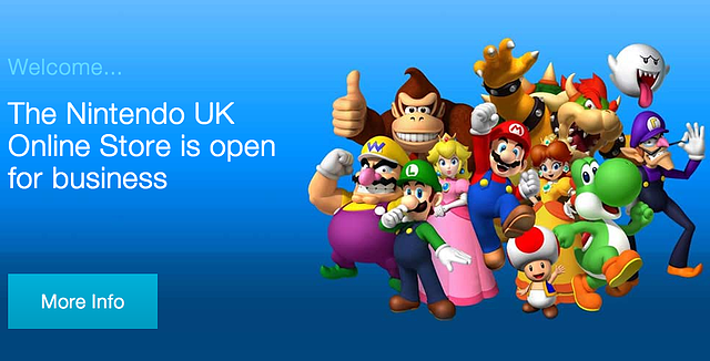 Nintendo abre una tienda online en Reino Unido