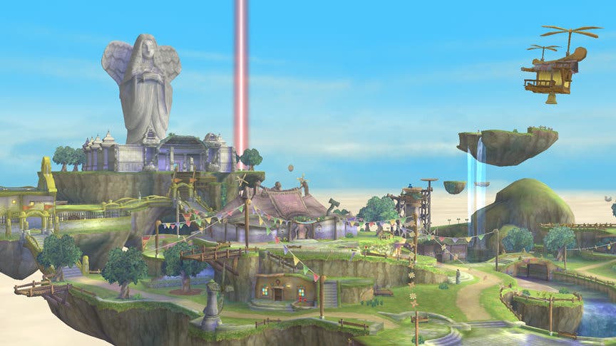 Sakurai muestra el escenario de ‘Skyloft’ en ‘Super Smash Bros. Wii U’