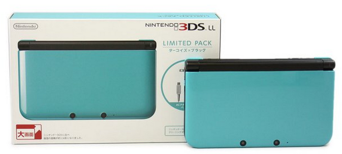 Fotos de los packs 3DS XL Orange X Black, Turquoise X Black