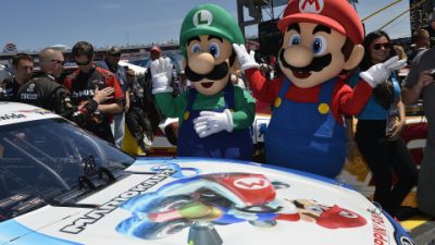 Fotografías del evento de ‘Mario Kart 8’ en la NASCAR