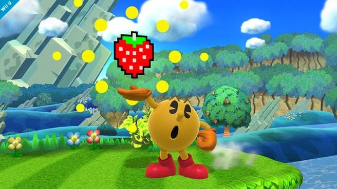 Detallado el primer movimiento de Pac-Man en ‘Super Smash Bros.’: Frutas Bonus