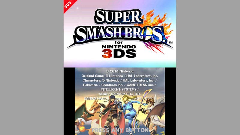 Super Smash bros 3ds