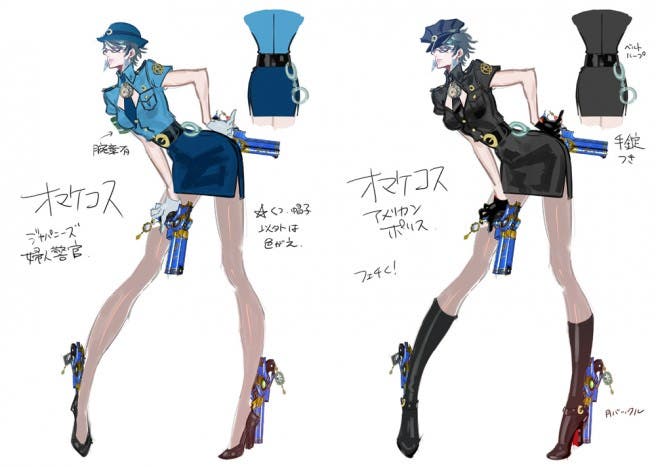 Diseños resaltados de los personajes de ‘Bayonetta 2’