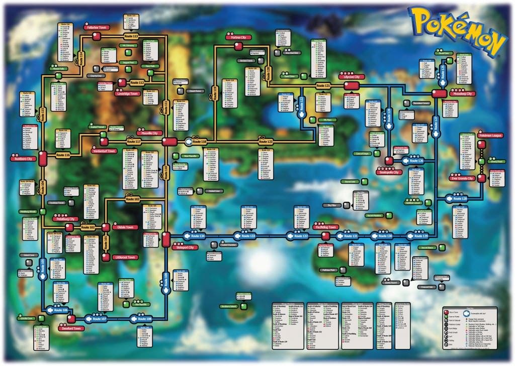 pokemon mapa