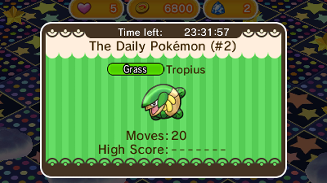 Tropius es el protagonista de hoy en la fase diaria de ‘Pokémon Shuffle’