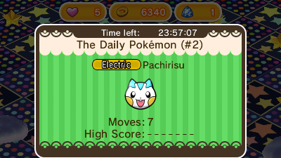 Pachirisu se apunta a la fase diaria de ‘Pokémon Shuffle’