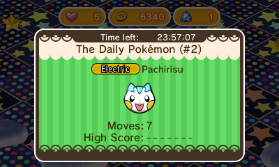 Pachirisu se apunta a la fase diaria de ‘Pokémon Shuffle’