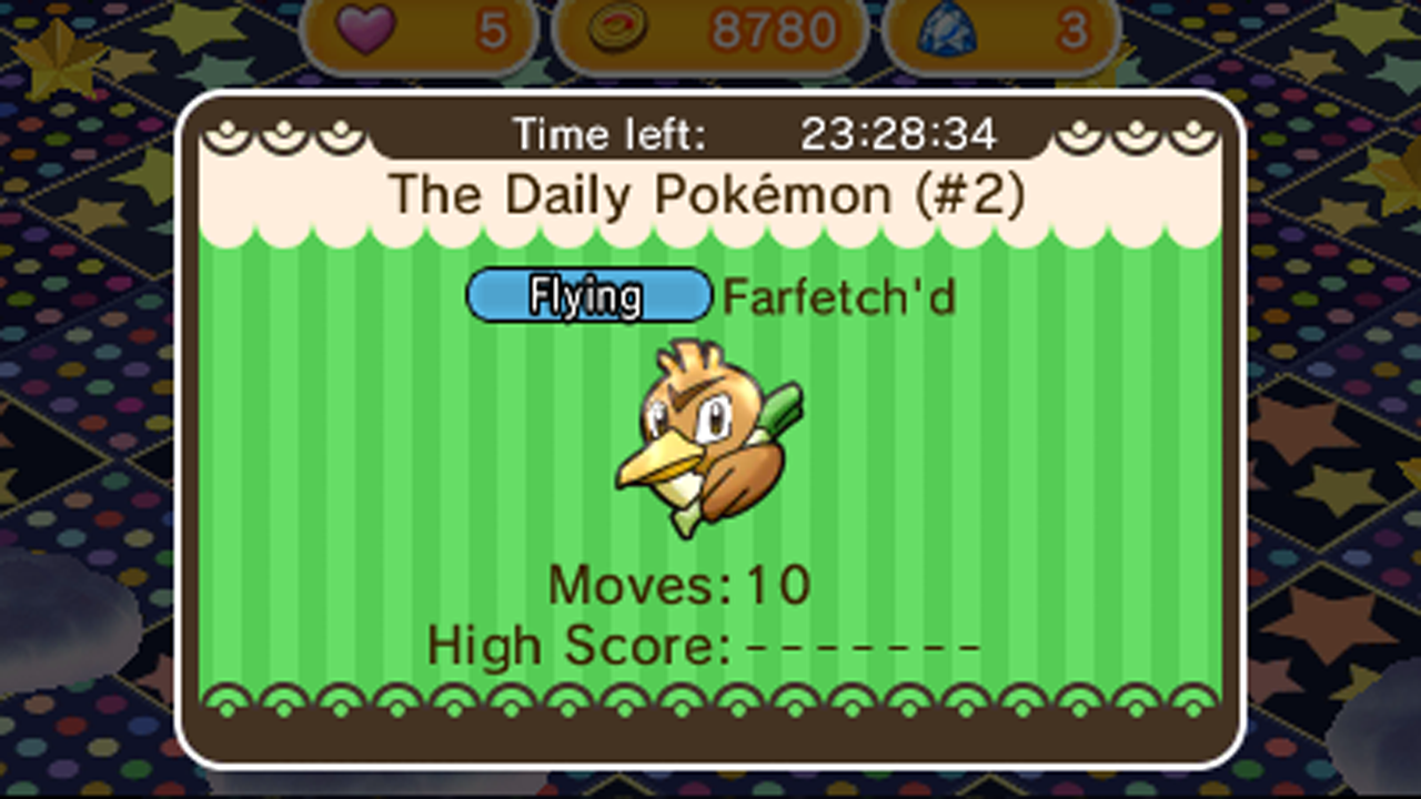 Farfetch’d se deja caer por la fase diaria de ‘Pokémon Shuffle’