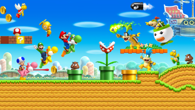 Este es sin duda uno de los errores más divertidos de New Super Mario Bros. Wii