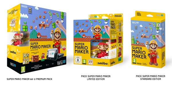 Confirmado un nuevo pack de Wii U con ‘Super Mario Maker’, fecha para los amiibo clásicos de Mario