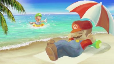 Mario y Luigi se van a la playa en ‘Art Academy: Atelier’