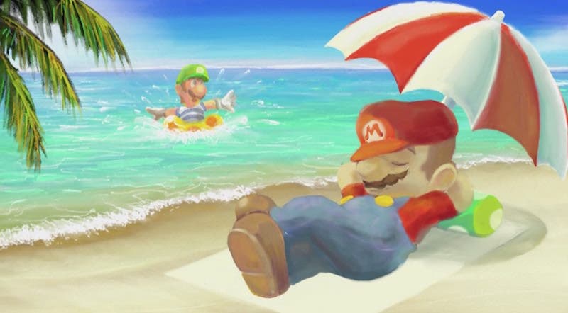 Mario y Luigi se van a la playa en ‘Art Academy: Atelier’