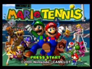 Mariotennis pantalla de titulo