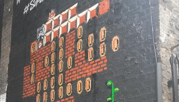 Echa un vistazo a este magnífico mural creado por Nintendo UK para conmemorar el 30 aniversario de Super Mario