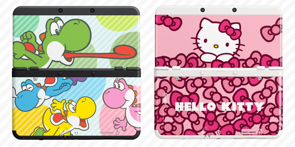 Así lucen las nuevas carcasas de Yoshi y Hello Kitty para New 3DS
