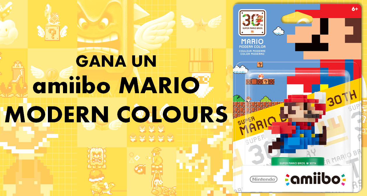 [Sorteo] Gana un amiibo de Mario Modern Colours en Twitter