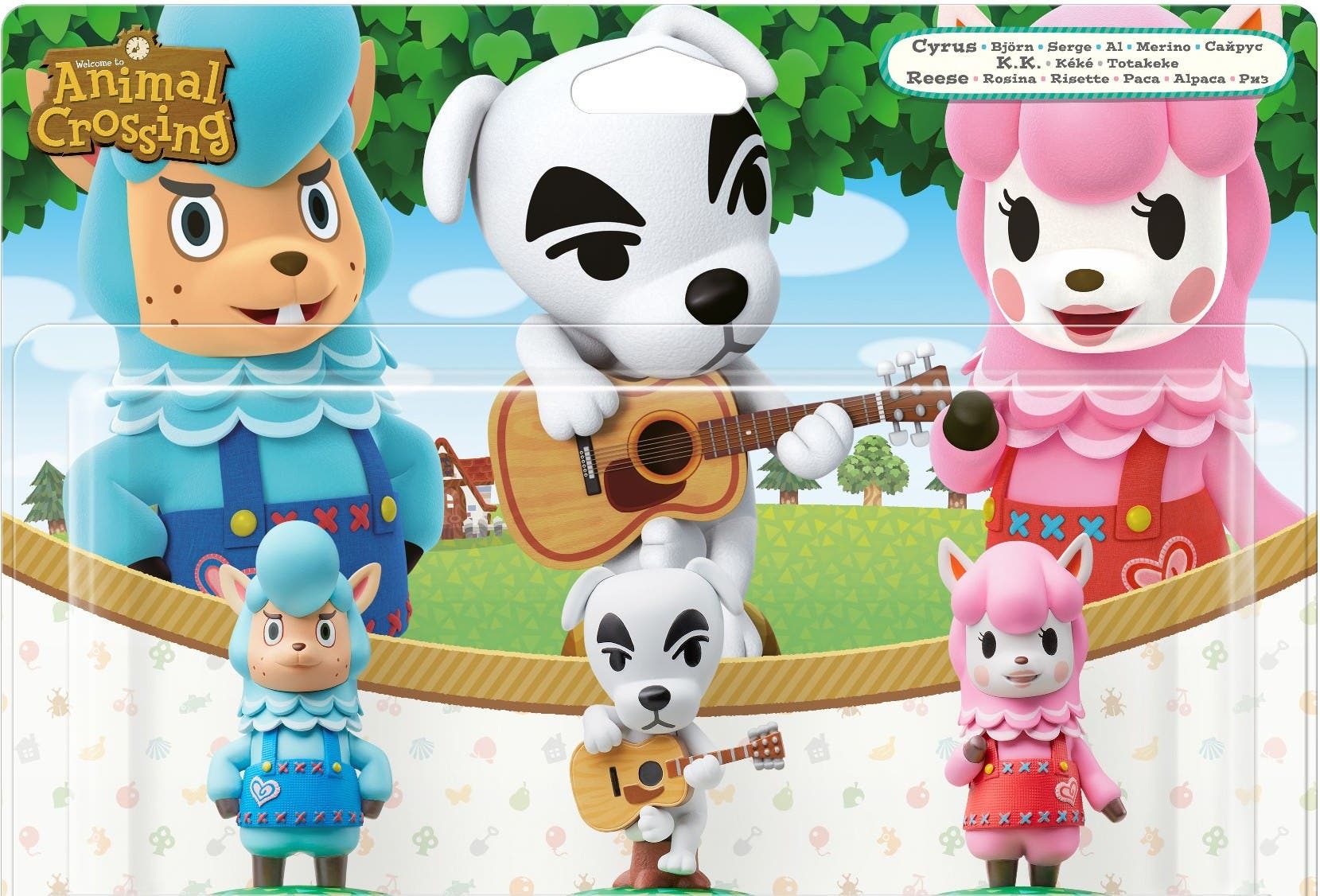 Imágenes de las figuras amiibo de ‘Animal Crossing’ en sus respectivas cajas