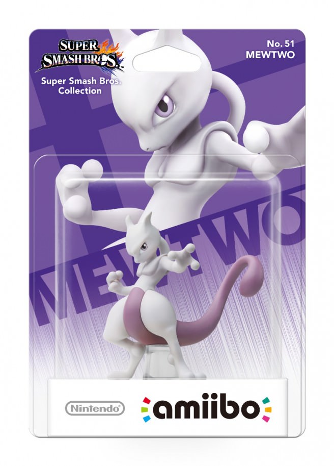 Así luce la caja del amiibo de Mewtwo y la imagen HD de la figura