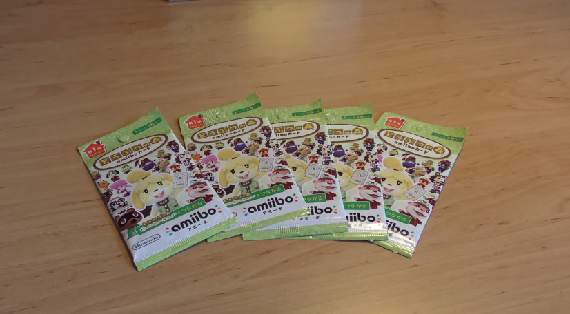 Unboxing de los sobres de tarjetas amiibo de ‘Animal Crossing’