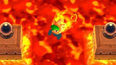 El jefe de la zona de Volcán se deja ver en las capturas del día de ‘Zelda: Tri Force Heroes’