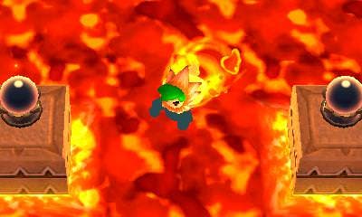 El jefe de la zona de Volcán se deja ver en las capturas del día de ‘Zelda: Tri Force Heroes’