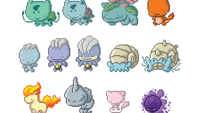 Un fan rediseña los 151 primeros Pokémon con un original estilo pixelado