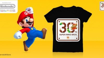 Echa un vistazo a la camiseta que regala la Nintendo UK Store al comprar productos de ‘Super Mario’