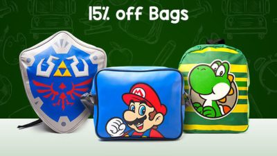 La tienda de Nintendo UK realiza un descuento del 15% sobre sus mochilas nintenderas