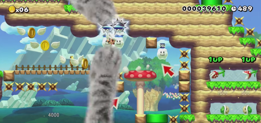 Recrean el tema de ‘New Super Mario Bros.’ en ‘Super Mario Maker’ usando objetos y enemigos