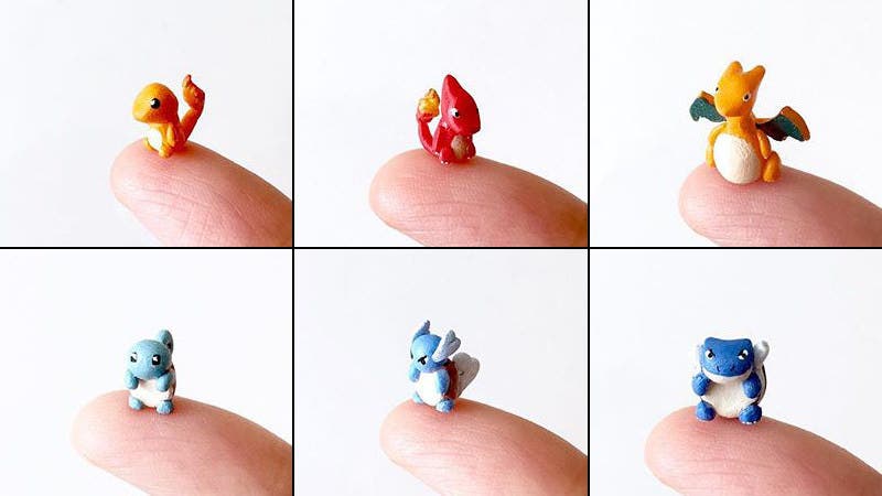 Un fan recrea algunos Pokémon a tamaño inferior a la yema del dedo