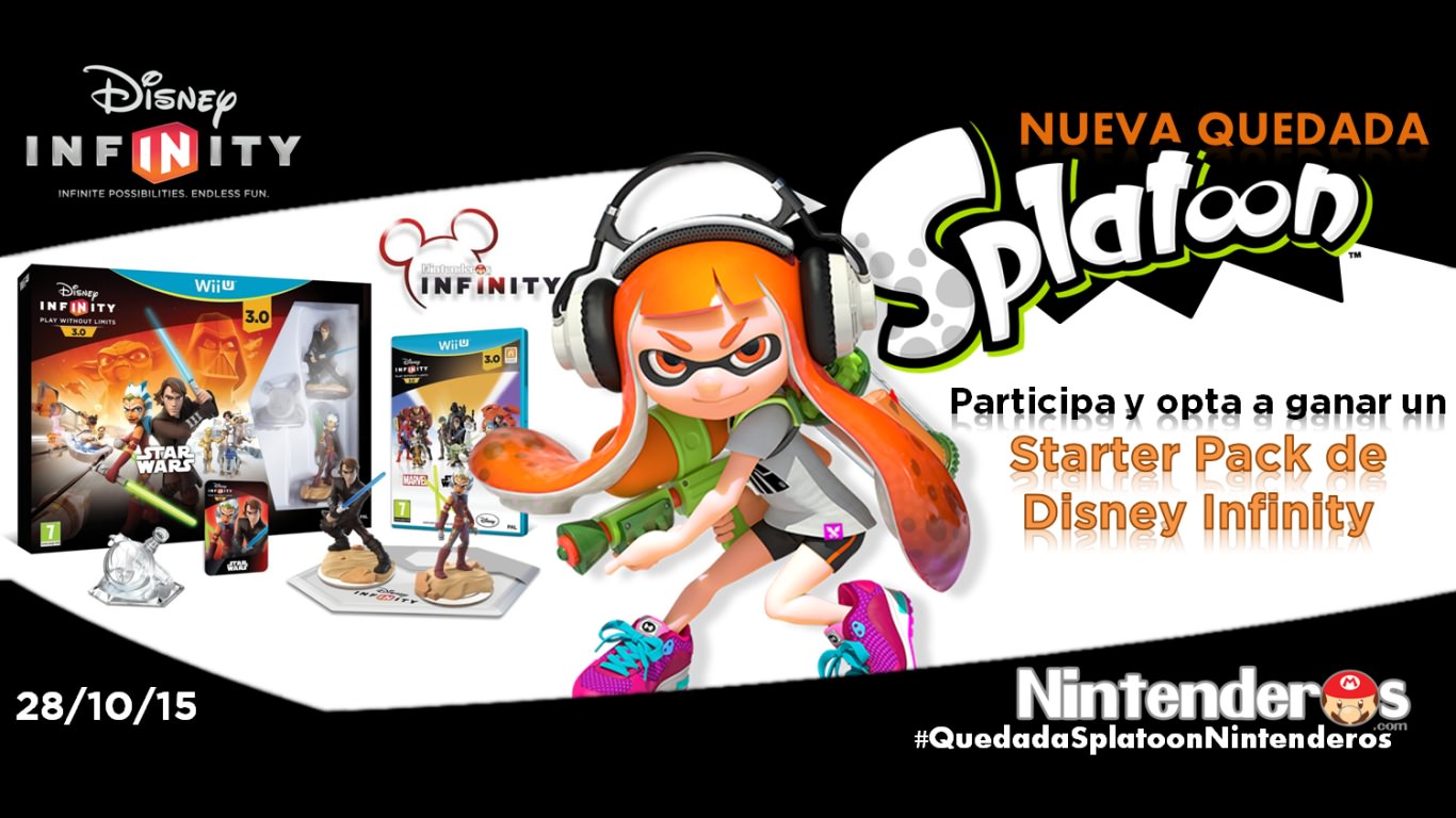 [Quedada online] ¡Entíntate en ‘Splatoon’ y opta a ganar un Starter Pack de ‘Disney Infinity 3.0’!