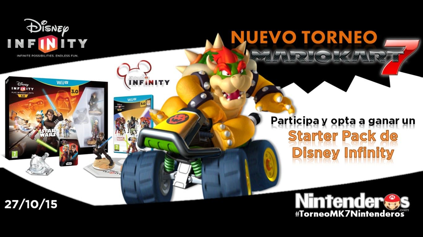 ¡Gana un Starter Pack de ‘Disney Infinity 3.0’ con el nuevo torneo de ‘Mario Kart 7’!