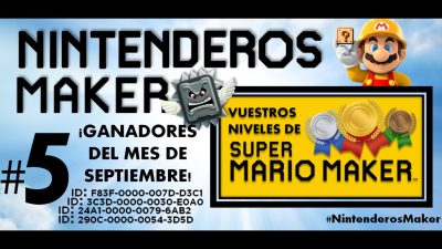 Nintenderos Maker #5: ¡Ganadores del mes de septiembre!