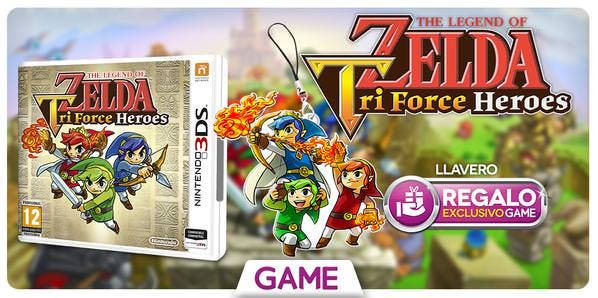 Reserva ‘Zelda: Tri Force Heroes’ en GAME y llévate un llavero exclusivo de regalo